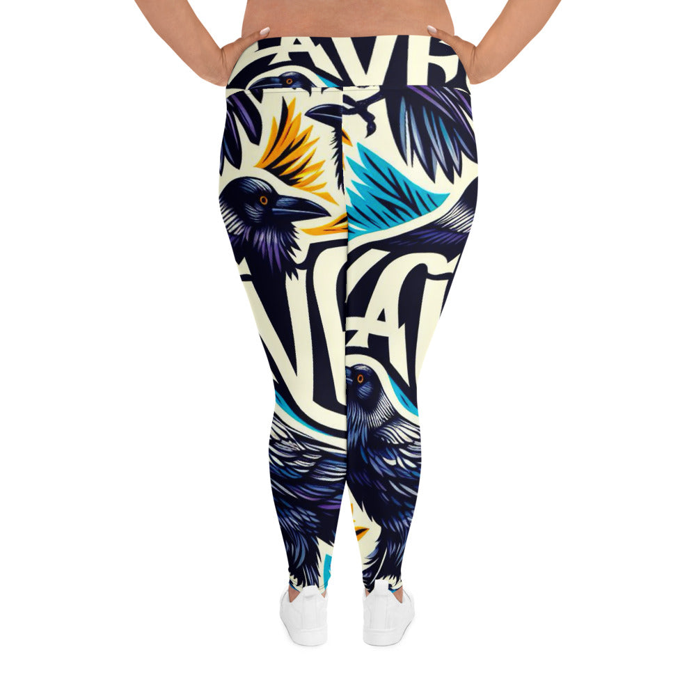 Kiburi Raven Plus Size Leggings