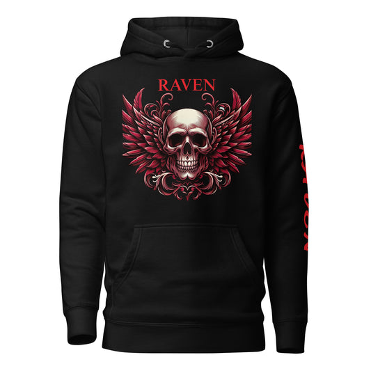 RED Skull Unisex Hoodie