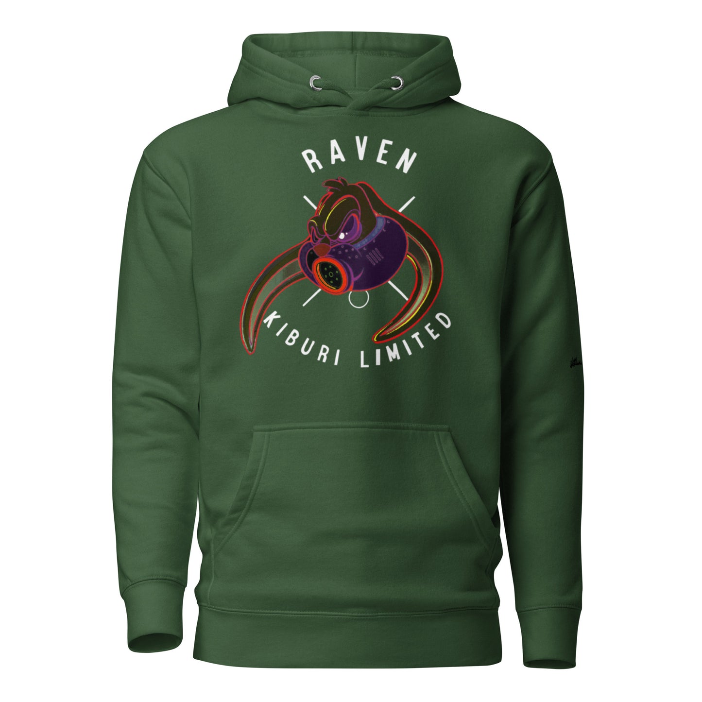 Kiburi Raven Masked Hoodie